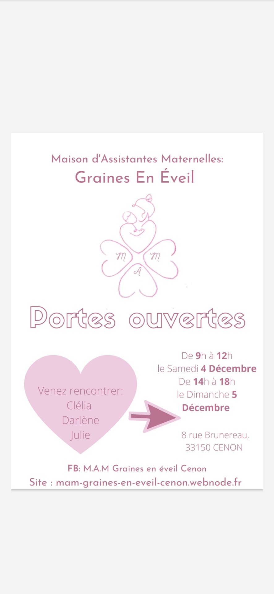 LES PORTES OUVERTES ONT LIEU CHAQUE ANNÉE COURANT MARS POUR LA RENTRÉE DE SEPTEMBRE, N'HÉSITEZ À SUIVRE NOTRE PAGE FB POUR PLUS D'INFORMATIONS